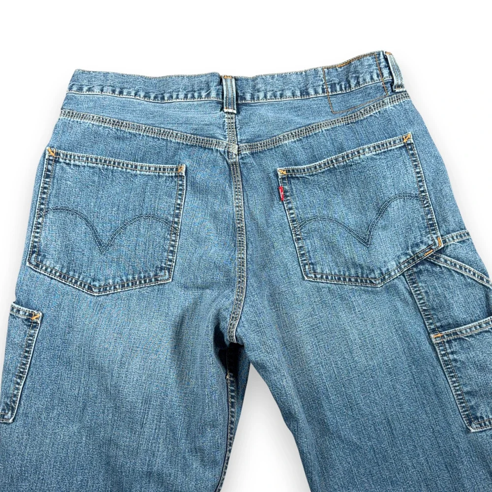 Vintage Levis Jeans Mens 34x30 Blue Carpenter Loose Straight Baggy Denim Y2K